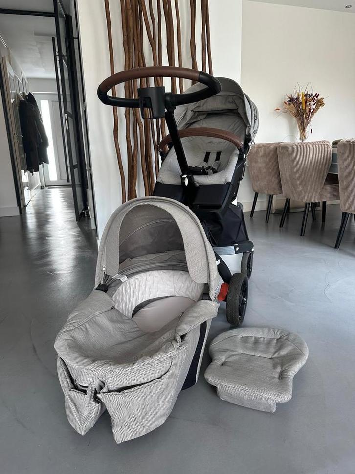 Stokke Xplory V6 Combiwagen incl. reiswieg, Kinderen en Baby's, Kinderwagens en Combinaties, Zo goed als nieuw, Combiwagen, Overige merken