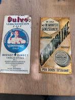 Dulvo en Chapoline oude reclame bordjes, Ophalen of Verzenden, Gebruikt, Reclamebord