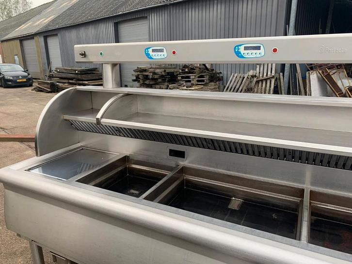 Perfecta Frituur Warmhoudvitrine, Zakelijke goederen, Horeca | Keukenapparatuur, Fornuis, Frituur en Grillen, Gebruikt, Ophalen of Verzenden