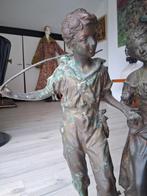 Antiek bronzen beeld door R @ F moreau, Antiek en Kunst, Ophalen of Verzenden