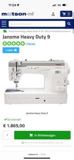 Stevige Janome HD9 semi-industriële naaimachine, Hobby en Vrije tijd, Naaimachines en Toebehoren, Ophalen of Verzenden, Zo goed als nieuw