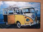 metalen plaat sign bord vw volkswagen t1 geel, Ophalen of Verzenden, Nieuw