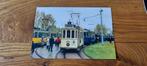 Tram foto ex HTM 274 - Amsterdam Sloterpark 1991, Verzamelen, Spoorwegen en Tramwegen, Ophalen of Verzenden, Tram, Zo goed als nieuw