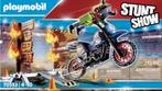 Playmobil stuntshow motor en vuurmuur 70553, Ophalen of Verzenden, Zo goed als nieuw