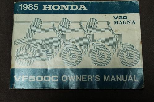 Honda VF500C V30 Magna 1985 motorcycle owner's manual, Motoren, Handleidingen en Instructieboekjes, Honda, Ophalen of Verzenden