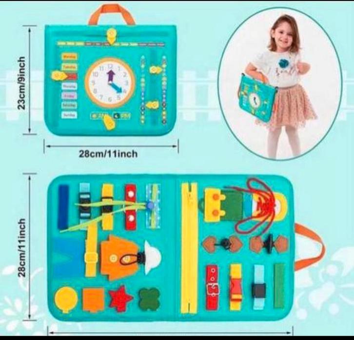 Montessori Busy Board, Kinderen en Baby's, Speelgoed | Educatief en Creatief, Nieuw, Ontdekken, Ophalen of Verzenden