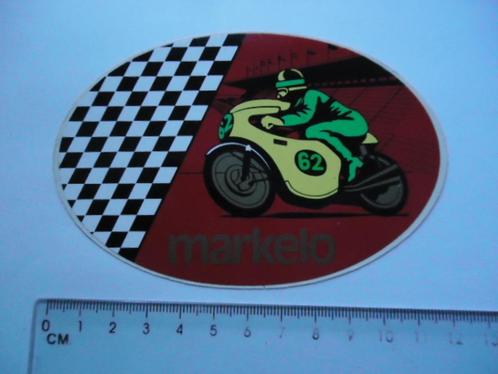 sticker oud Markelo motorrace vintage race motor strip --, Verzamelen, Stickers, Zo goed als nieuw, Bedrijf of Vereniging, Verzenden