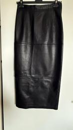 Zwarte lange rok van soepel echt leder., Kleding | Dames, Rokken, Maat 38/40 (M), Zwart, Ophalen of Verzenden, Zo goed als nieuw