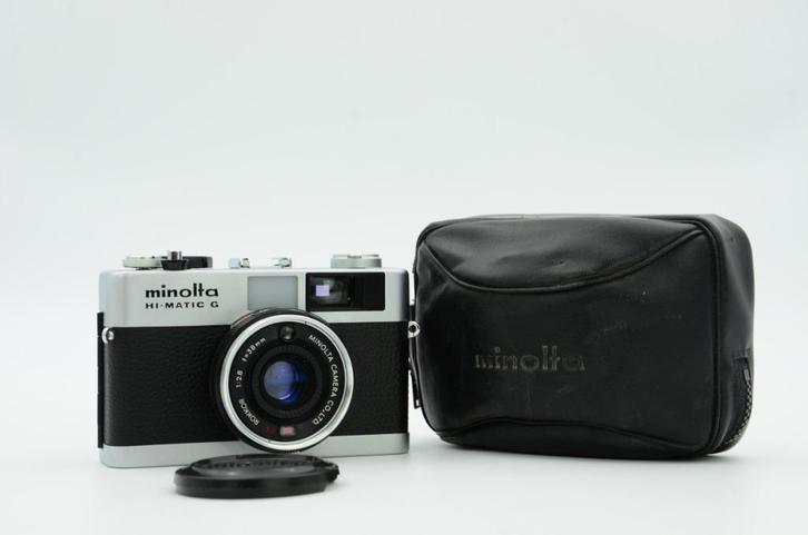 Minolta Hi-Matic G meetzoeker camera, Audio, Tv en Foto, Fotocamera's Analoog, Gebruikt, Compact, Minolta, Ophalen of Verzenden