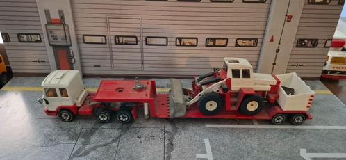 1.50 man met bulldozer, Hobby en Vrije tijd, Modelauto's | 1:50, Zo goed als nieuw, Bus of Vrachtwagen, SIKU, Ophalen of Verzenden