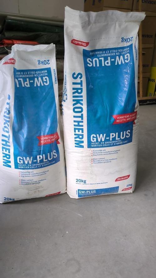 2 balen Strikolith GW plus stucmortel, Doe-het-zelf en Verbouw, Metselstenen, Zo goed als nieuw, Overige typen, Ophalen