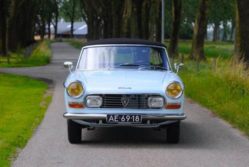 Peugeot 404 Cabriolet Gerestaureerd, Auto's, Oldtimers, Particulier, Peugeot, Benzine, Cabriolet, Handgeschakeld, Blauw, Zwart