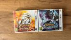 Nintendo 3ds pokemon ultra moon + pokemon sun, Spelcomputers en Games, Avontuur en Actie, 1 speler, Ophalen of Verzenden, Zo goed als nieuw
