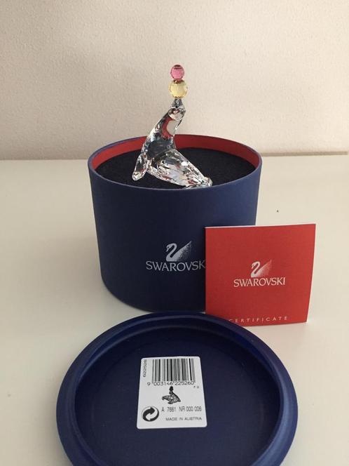 Swarovski spelende zeehond, Verzamelen, Swarovski, Zo goed als nieuw, Ophalen of Verzenden