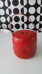retro seventies skai naaibox met draag riem izgst rood, Ophalen of Verzenden, Huis en Inrichting