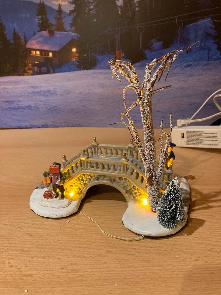 Verlichte brug, Verzamelen, Swarovski, Zo goed als nieuw, Figuurtje, Ophalen of Verzenden