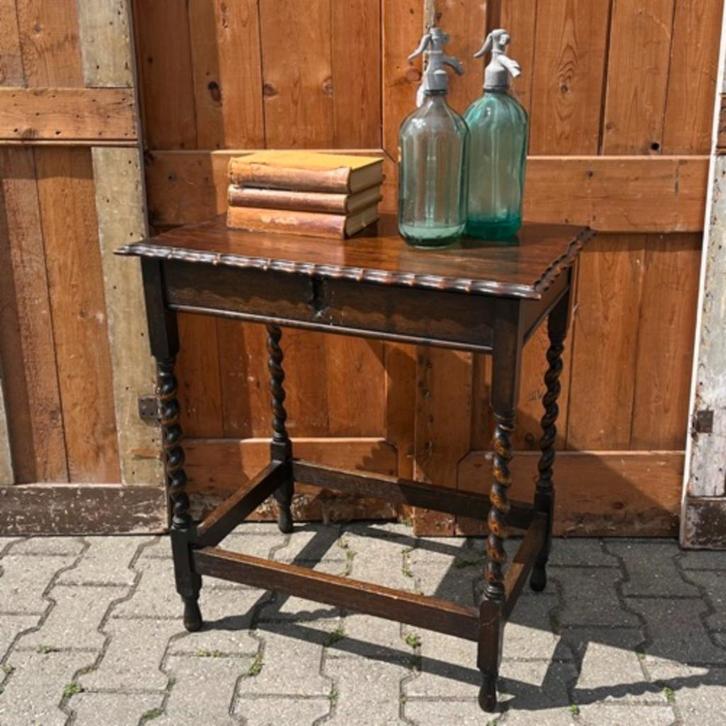 Bijzettafel hal tafel sidetable met klep Engeland origineel, Antiek en Kunst, Antiek | Meubels | Tafels, Ophalen