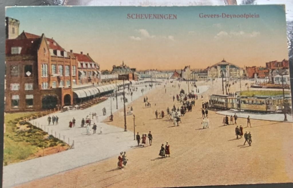 CIRCUS GEBOUW SCHEVENINGEN + 2 VAN CARRE, Ophalen of Verzenden, 1920 tot 1940, Gelopen, Zuid-Holland