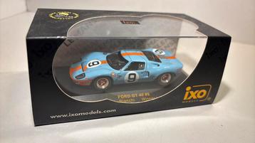 Ford gt 40 #9 gulf win le mans 1968 ixo 1.43 beschikbaar voor biedingen