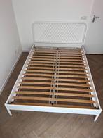 Ikea nesttun bed wit staal 140 cm, 140 cm, Metaal, Wit, Zo goed als nieuw