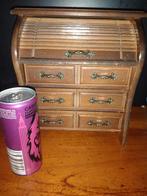 miniatuur houten rolluik secretaire., Ophalen of Verzenden