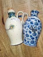 Diverse oli/azijn fles 500ml Bunzlau Castle Pools keramiek, Keramiek, Overige typen, Nieuw, Ophalen of Verzenden