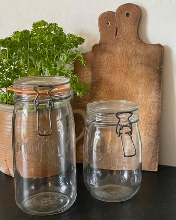 Brocante oude weckpot Le Parfait 1 Liter en 1,5 Liter beschikbaar voor biedingen