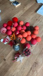 Veel kerstballen en piek rood en oranje, Diversen, Ophalen of Verzenden, Zo goed als nieuw
