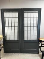 Ensuite schuifdeuren met glas in lood zeer stevig, Doe-het-zelf en Verbouw, Deuren en Horren, Ophalen, 80 tot 100 cm, Binnendeur