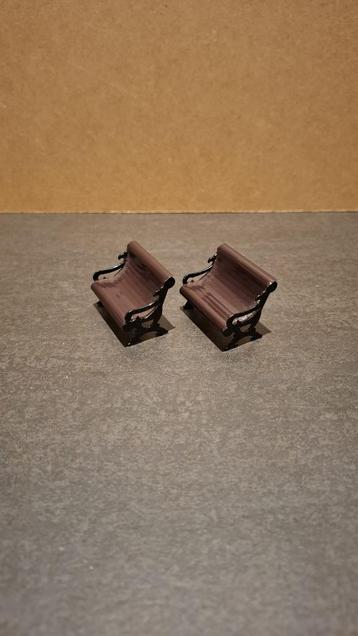 Lemax Trackside Brown Bench, kerstdorp accessoire beschikbaar voor biedingen