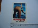 sticker oud Tripper jeans voor de vorm jaren 70 seventies, Verzenden, Zo goed als nieuw