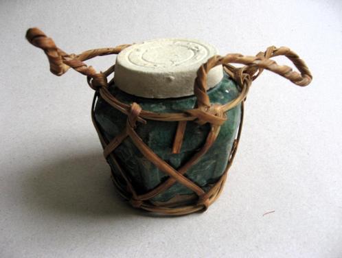 Antieke Chinese gemberpot met origineel netje en deksel, Antiek en Kunst, Antiek | Keramiek en Aardewerk, Ophalen of Verzenden