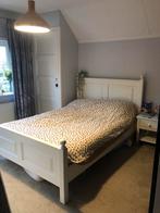 Tweepersoons bed., Huis en Inrichting, Ophalen, Gebruikt, Wit, Tweepersoons