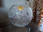 Zeer mooi kristallen rond vaasje, Ophalen of Verzenden