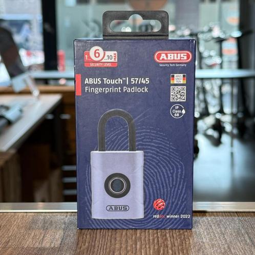 ABUS Hangslot Touch 57/45 Vinger afdruk | Nieuw in doos met, Doe-het-zelf en Verbouw, Gereedschap | Overige machines, Nieuw