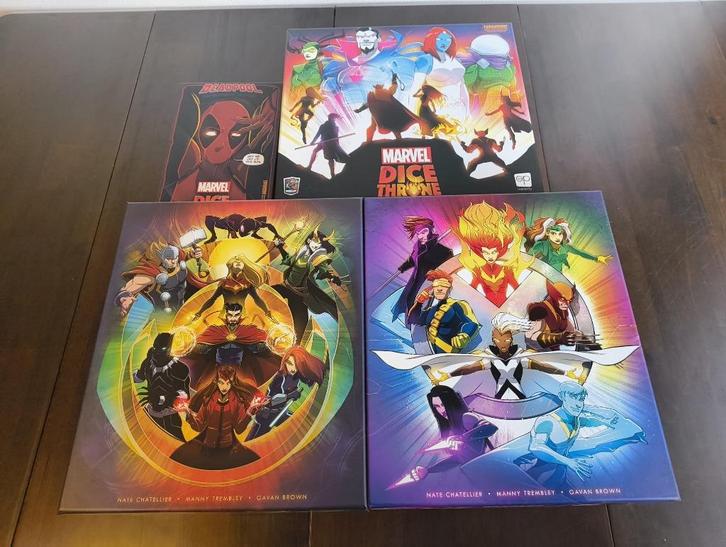 Marvel Dice Throne Season 1 & Season 2 + Expansions, Hobby en Vrije tijd, Gezelschapsspellen | Bordspellen, Zo goed als nieuw