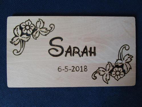 ontbijt / snij / naam plankje - creamar PYROGRAFIE, Huis en Inrichting, Keuken | Keukenbenodigdheden, Nieuw, Ophalen of Verzenden