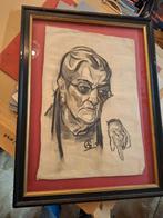 Tekening door A. Galema - Portret, Ophalen of Verzenden