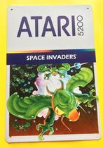 Metalen Wandbord SPACE INVADERS ATARI 5200, Spelcomputers en Games, Games | Atari, 1 speler, Nieuw, Ophalen of Verzenden, Vanaf 3 jaar