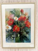 Aquarel van Ute Mertens, Huis en Inrichting, Minder dan 50 cm, Gebruikt, Ophalen of Verzenden, Schilderij