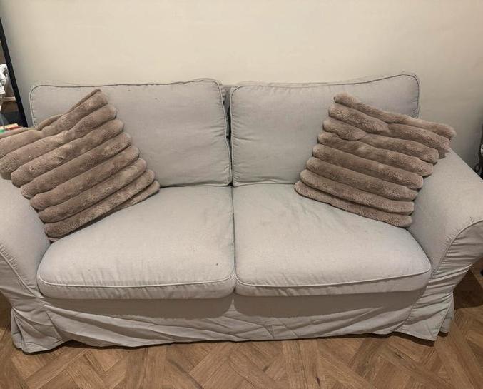 Bank 2 zits ektorp Ikea, Huis en Inrichting, Banken | Sofa's en Chaises Longues, Gebruikt, Tweepersoons, 150 tot 200 cm, 75 tot 100 cm