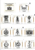 serie van 20 zakjes over uurwerk, klokken, Zwitserland, Ophalen of Verzenden