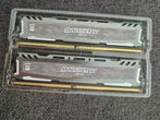 16 gb (2x8gb) ddr4, Ballistix geheugen, Computers en Software, RAM geheugen, Gebruikt, DDR4, Ophalen of Verzenden, Desktop