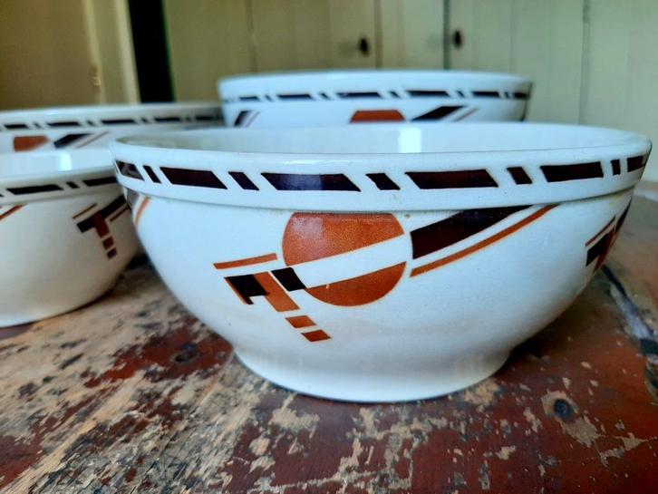 Nest 5 schalen Société Céramique Constructivisme SB128N, Antiek en Kunst, Antiek | Schalen, Ophalen of Verzenden