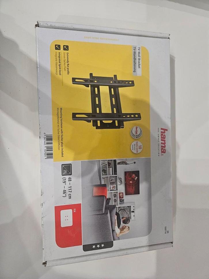 Hama TV Muurbeugel 48-112cm - Nieuw in doos!, Audio, Tv en Foto, Televisiebeugels, Nieuw, Ophalen of Verzenden