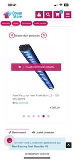 Reef factory reef flare bar L2 zwart, Dieren en Toebehoren, Vissen | Aquaria en Toebehoren, Ophalen of Verzenden, Zo goed als nieuw