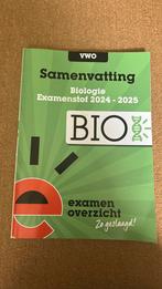 ExamenOverzicht - Samenvatting Examenstof Biologie VWO, Ophalen of Verzenden, Nederlands, Overige niveaus, ExamenOverzicht