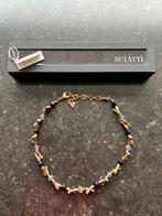 Bulatti ketting, Ophalen of Verzenden, Zo goed als nieuw, Bruin, Overige materialen