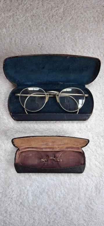 Oude ziekenfondsbril en klembril beschikbaar voor biedingen