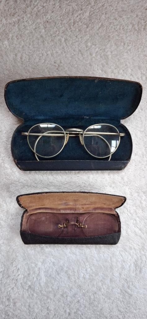 Oude ziekenfondsbril en klembril, Sieraden, Tassen en Uiterlijk, Zonnebrillen en Brillen | Dames, Gebruikt, Bril, Overige merken